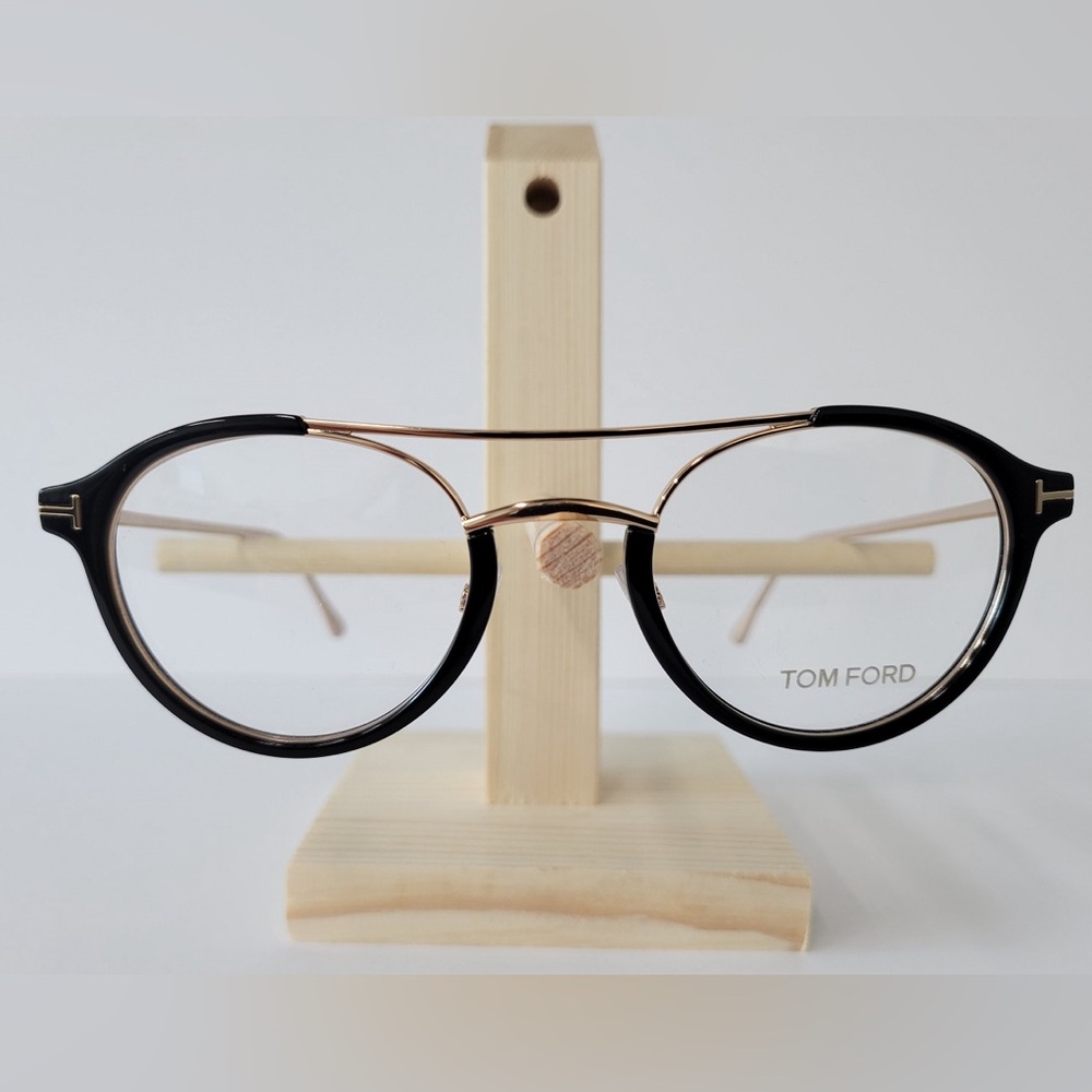 Tom Ford TF-5515 Eyeglasses Black Gold New